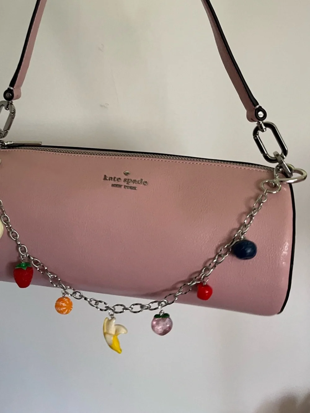 Silver Fruit Purse Charm Colorful Fruit Charms - Picture 4 of 4